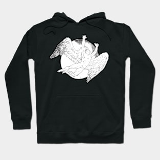 Classic White Led Retro Hoodie